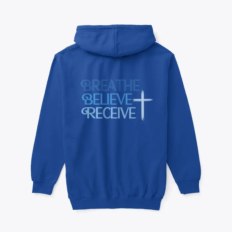 Breathe Believe Receive Full Zip Hoodie